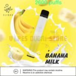 ELFBAR 2600 Puffs 20MG Disposable Vape in Dubai BANANA MILK
