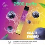 ELFBAR 2600 Puffs 20MG Disposable Vape in Dubai GRAPE ENERGY
