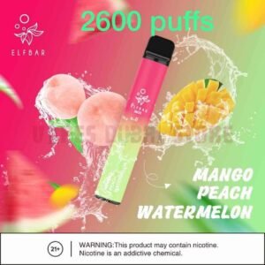 ELFBAR 2600 Puffs 20MG Disposable Vape in Dubai MANGO PEACH WATERMELON