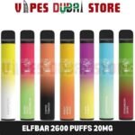 ELFBAR 2600 Puffs 20MG Disposable Vape in Dubai