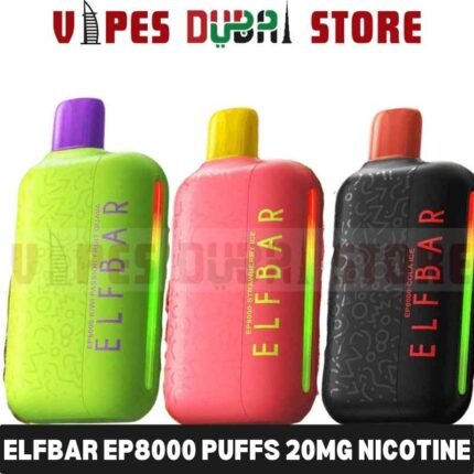ELFBAR EP8000 Puffs 20MG Nicotine Disposable Vape in Dubai