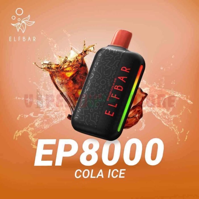 ELFBAR EP8000 Puffs 20MG Nicotine Disposable Vape in Dubai COLA ICE