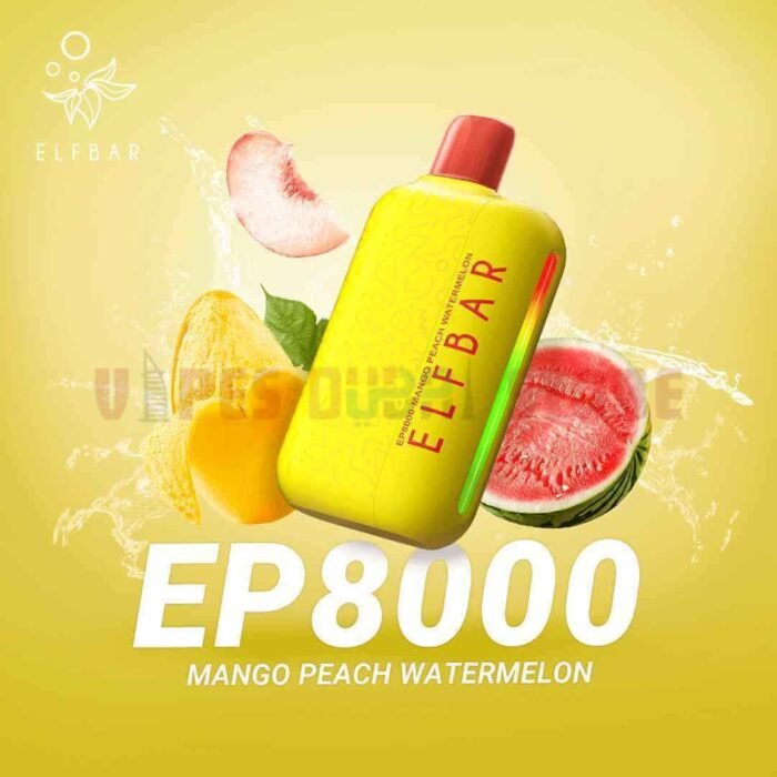 ELFBAR EP8000 Puffs 20MG Nicotine Disposable Vape in Dubai PEACH WATERMELON