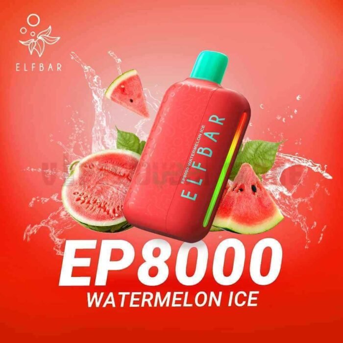 ELFBAR EP8000 Puffs 20MG Nicotine Disposable Vape in Dubai WATERMELON ICE