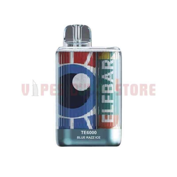 ELFBAR TE6000 Disposable 6000 Puffs 50MG US Version Vape in Dubai BLUE RAZZ ICE