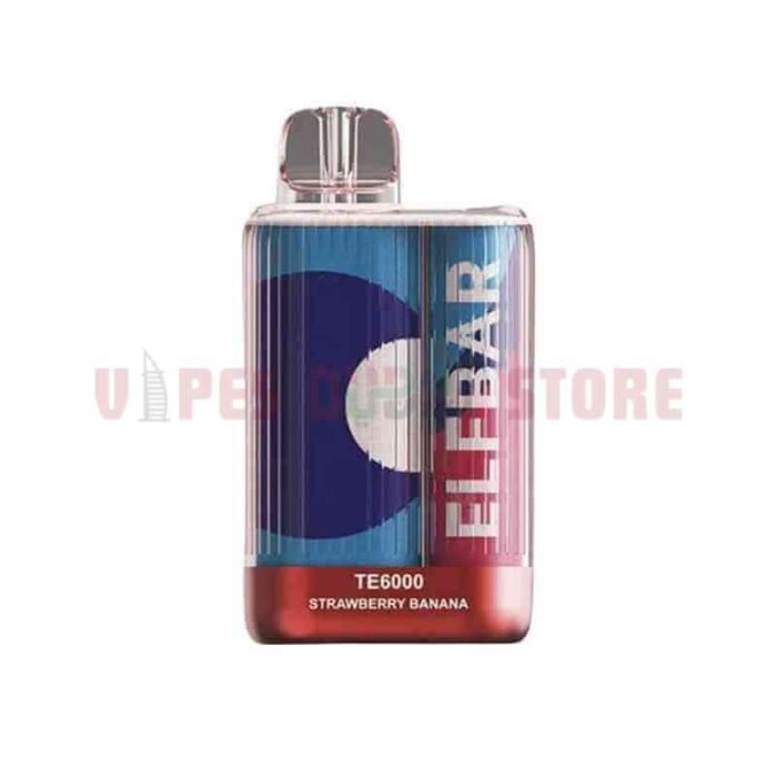 ELFBAR TE6000 Disposable 6000 Puffs 50MG US Version Vape in Dubai STRAWBERRY BANANA