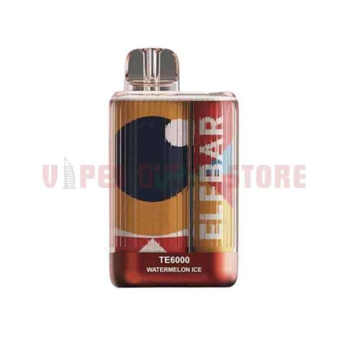ELFBAR TE6000 Disposable 6000 Puffs 50MG US Version Vape in Dubai WATERMELON ICE