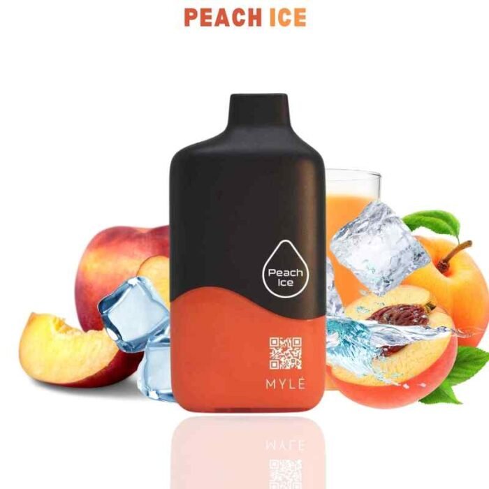 MYLE Meta 9000 Disposable Vape in Dubai Peach Ice