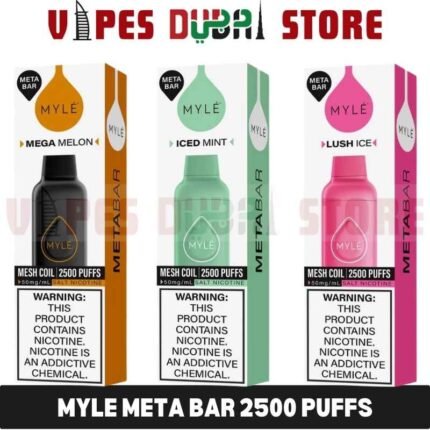 MYLE Meta Bar 2500 Puffs Disposable Vape In Dubai
