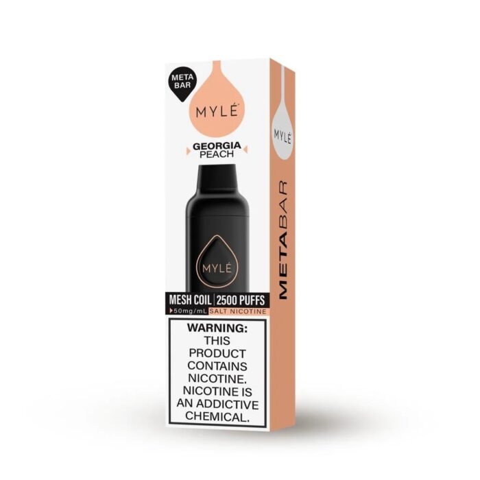 MYLE Meta Bar 2500 Puffs Disposable Vape In Dubai Georgia Peach