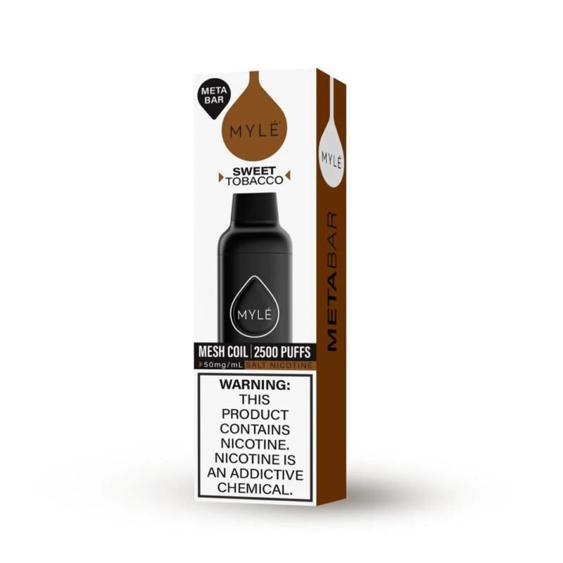 MYLE Meta Bar 2500 Puffs Disposable Vape In Dubai Sweet Tobacco