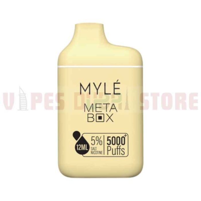 MYLE Meta Box 5000 Puffs 20mg & 50mg Disposable Vape in Dubai French Vanilla