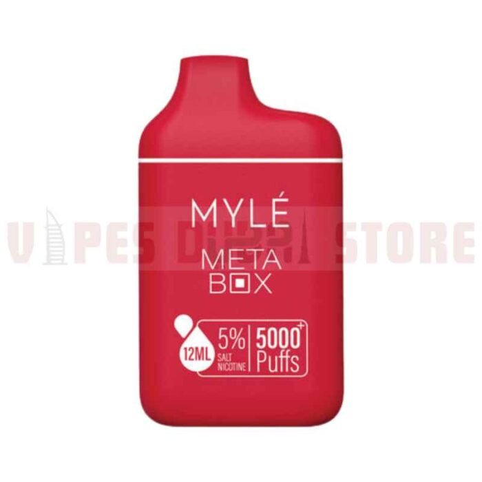 MYLE Meta Box 5000 Puffs 20mg & 50mg Disposable Vape in Dubai Red Apple