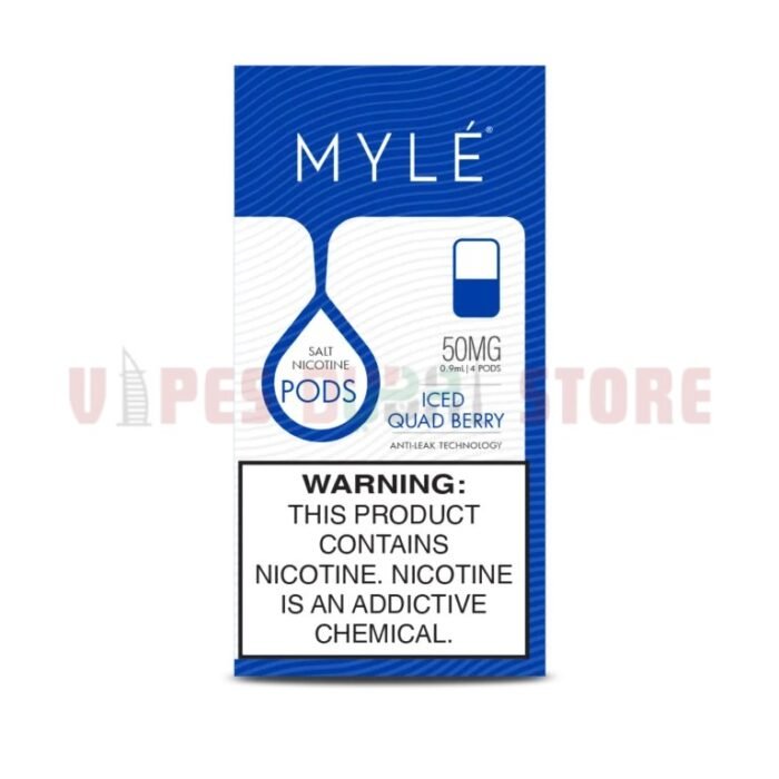 Myle V4 Replacement Pod (4PcPack) In Dubai Iced Quad Berry