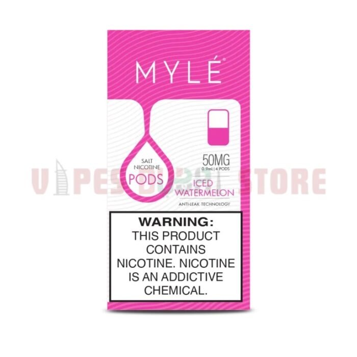 Myle V4 Replacement Pod (4PcPack) In Dubai Iced Watermelon