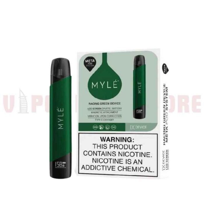 Myle V5 Pod System In Dubai Racing Green