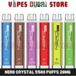 NERD Crystal 5500 Puffs 20Mg Disposable Vape in Dubai