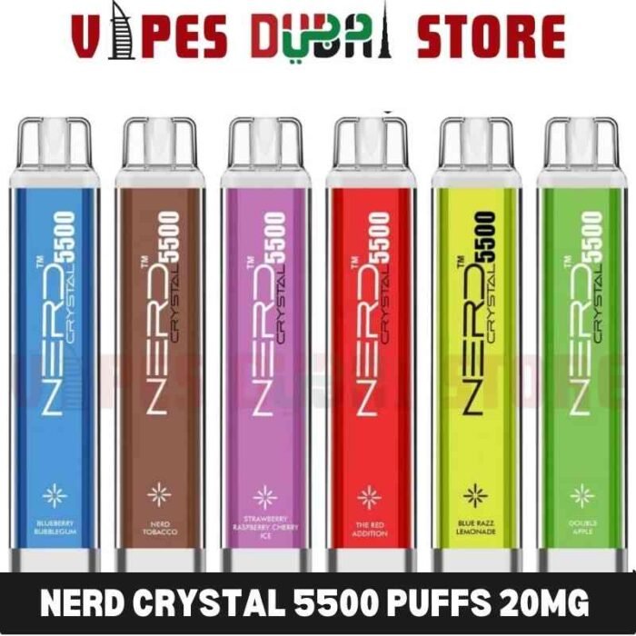 NERD Crystal 5500 Puffs 20Mg Disposable Vape in Dubai