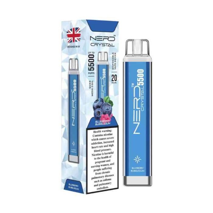 NERD Crystal 5500 Puffs 20Mg Disposable Vape in Dubai Blueberry