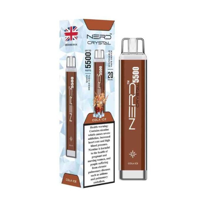 NERD Crystal 5500 Puffs 20Mg Disposable Vape in Dubai COLA ICE