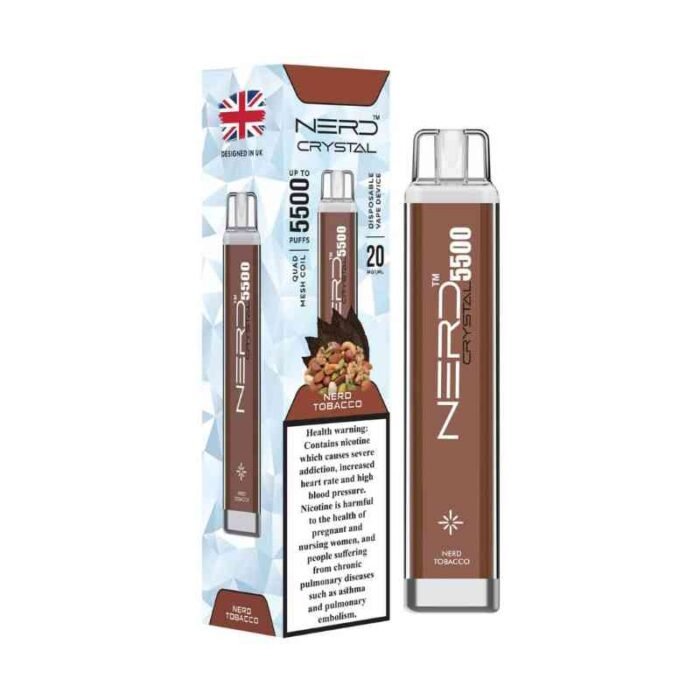 NERD Crystal 5500 Puffs 20Mg Disposable Vape in Dubai Nerd Tobac