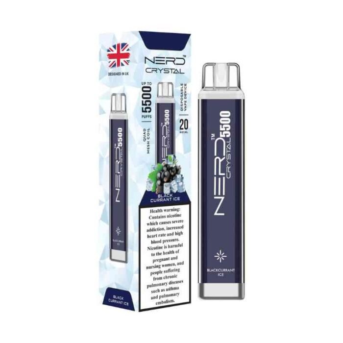 NERD Crystal 5500 Puffs 20Mg Disposable Vape in Dubai black Cure