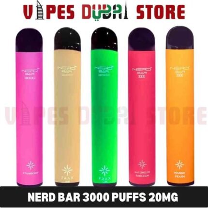 Nerd Bar 3000 Puffs 20Mg Disposable Vape In UAE Nerd Bar