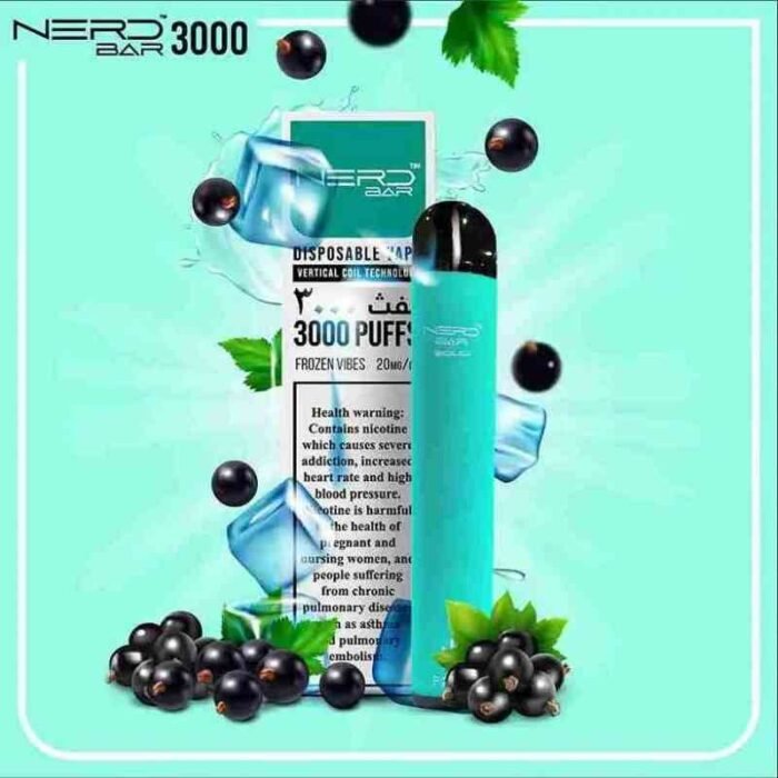 Nerd-Bar-3000-Puffs-20Mg-Disposable-Vape-In-UAE-Frozen-Vibe Nerd Bar