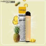 Nerd-Bar 3000 Puffs 20Mg Disposable Vape In UAE Pineapple Nerd Bar