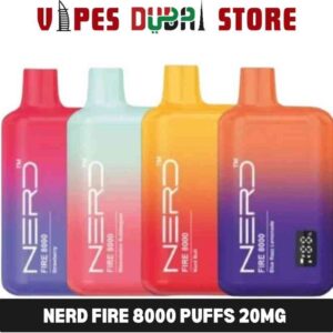 Nerd Fire 8000 Puffs 20Mg Disposable Vape In Dubai