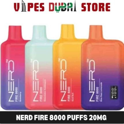 Nerd Fire 8000 Puffs 20Mg Disposable Vape In Dubai