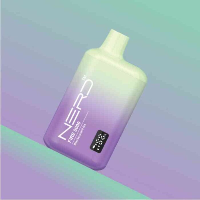 Nerd Fire 8000 Puffs 20Mg Disposable Vape In Dubai Blackcurrant