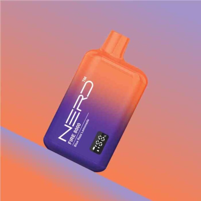 Nerd Fire 8000 Puffs 20Mg Disposable Vape In Dubai Blue Razz Lam