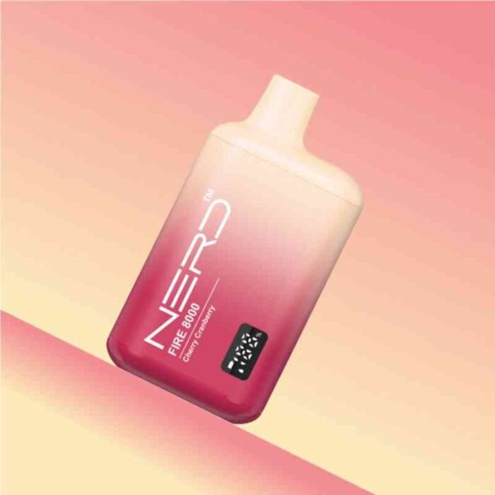 Nerd Fire 8000 Puffs 20Mg Disposable Vape In Dubai CHERRY CRANBE