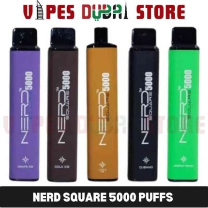 Nerd Square 5000 Puffs 20Mg Disposable Vape In Dubai