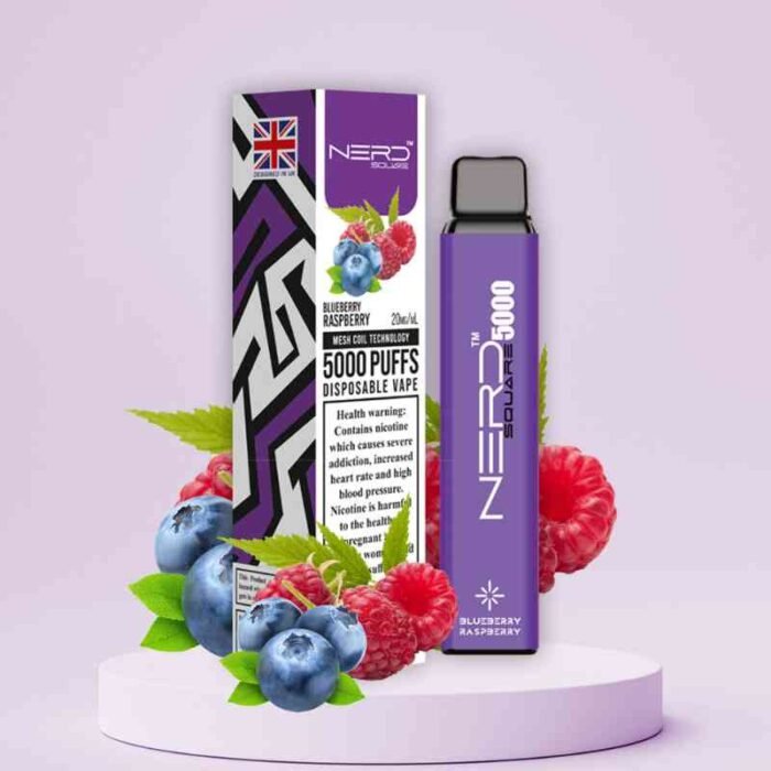 Nerd-Square-5000-Puffs-20Mg-Disposable-Vape-In-Dubai-Blueberry-Raspberr
