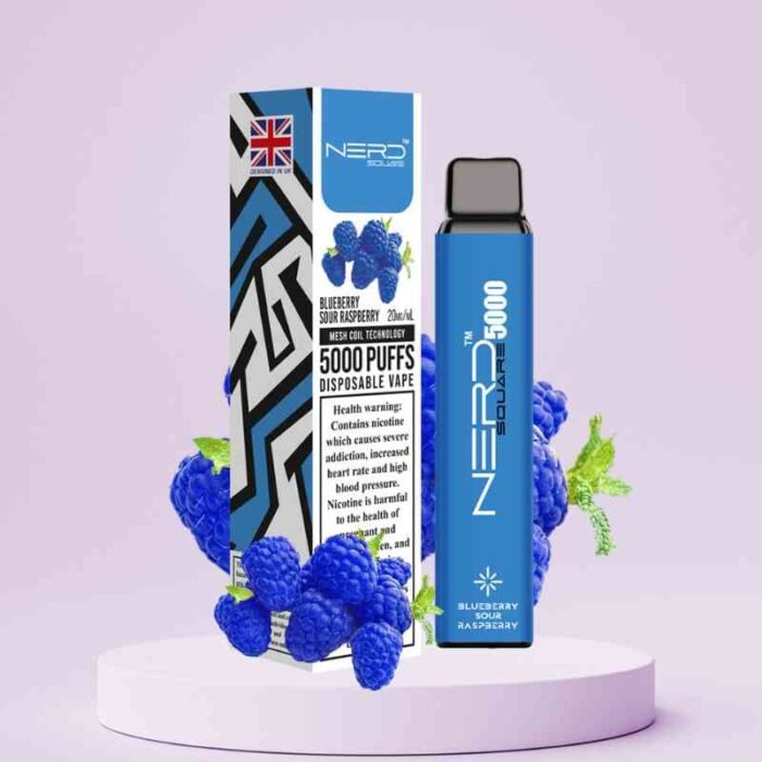 Nerd-Square-5000-Puffs-20Mg-Disposable-Vape-In-Dubai-Blueberry-Sour-Raspberry