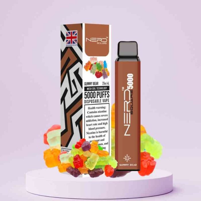 Nerd-Square-5000-Puffs-20Mg-Disposable-Vape-In-Dubai-Gummy-bear