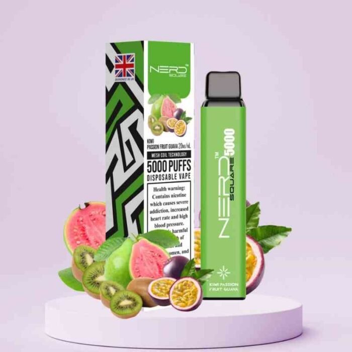 Nerd-Square-5000-Puffs-20Mg-Disposable-Vape-In-Dubai-Kiwi-passon-fruite-guava