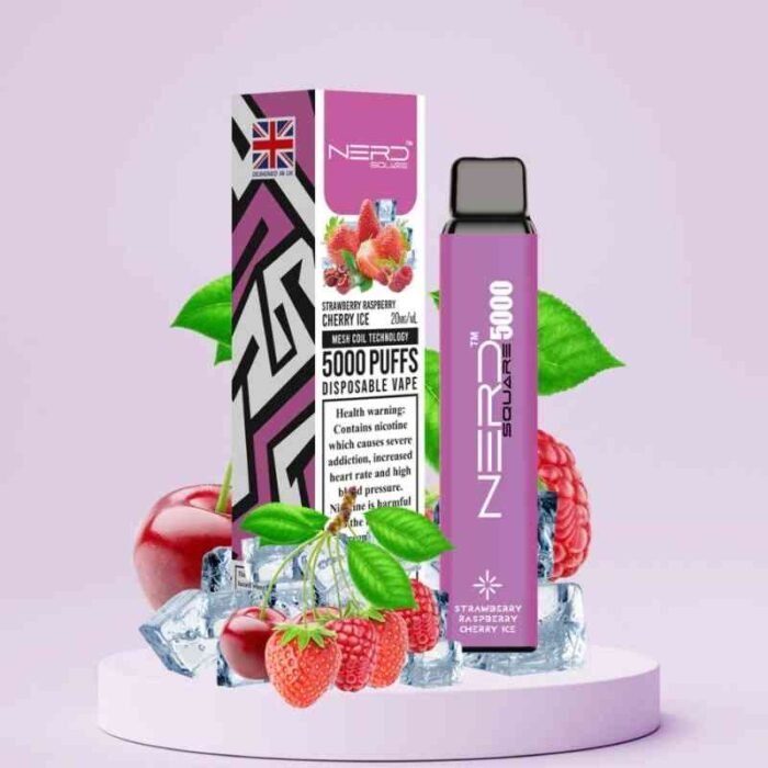 Nerd-Square-5000-Puffs-20Mg-Disposable-Vape-In-Dubai-Srawberry-Easpberry-Cherry-Ice