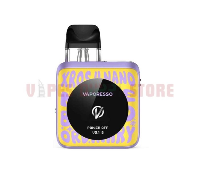 VAPORESSO Xros 4 Nano Pod System in Dubai Word Pop Yellow