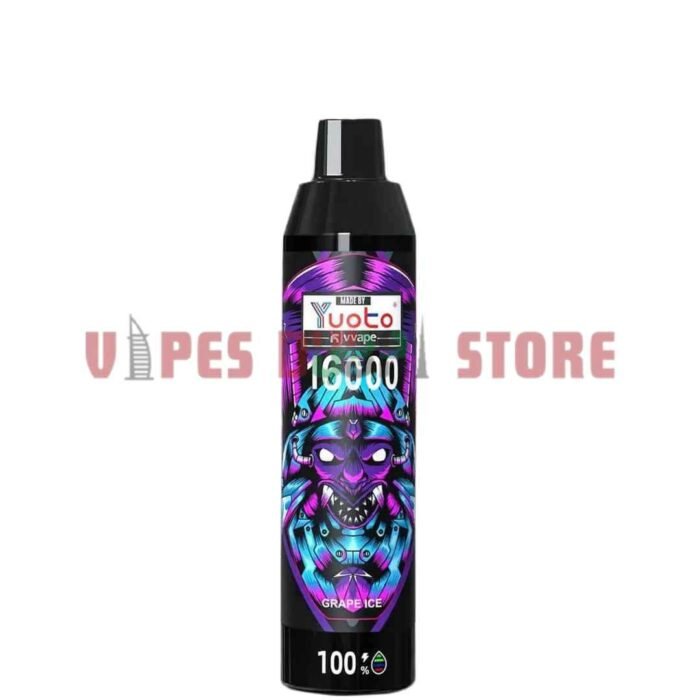 YUOTO KJV Devil 16000 Puffs 5% Nicotine Disposable Vape in Dubai GRAPE ICE