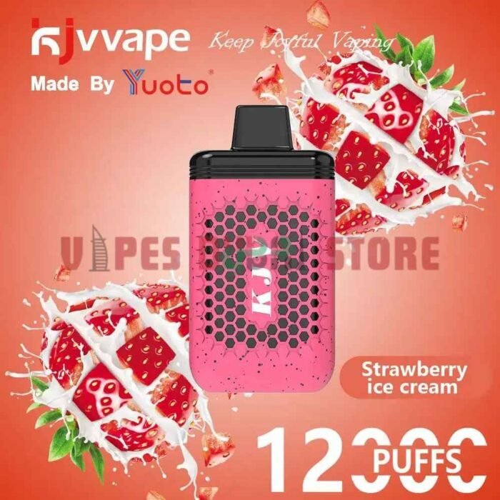 YUOTO KJV Disposable 12000 Puffs Disposable Vape in Dubai Strawberry Ice Cream