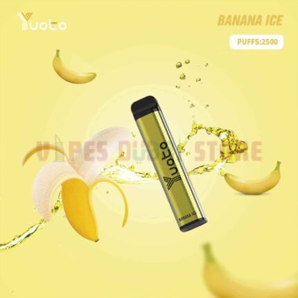 Yuoto XXL 2500 Puffs 50Mg Disposable Vape In UAE Banana Ice