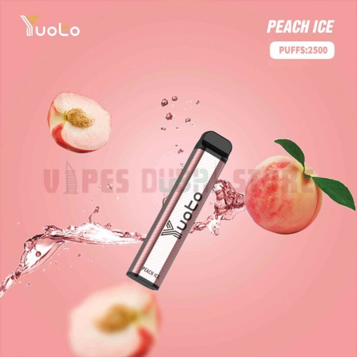 Yuoto XXL 2500 Puffs 50Mg Disposable Vape In UAE Peach Ice