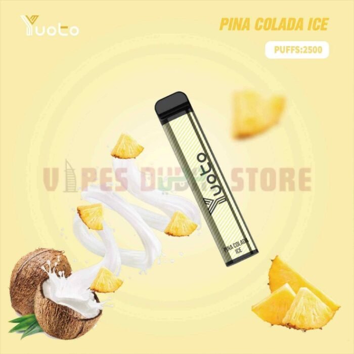 Yuoto XXL 2500 Puffs 50Mg Disposable Vape In UAE Pina Colada Ice