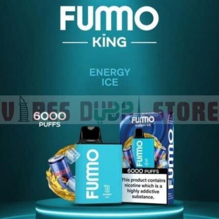 BEST FUMMO KING 6000 PUFFS DIPOSABLE VAPE ENERGY ICE