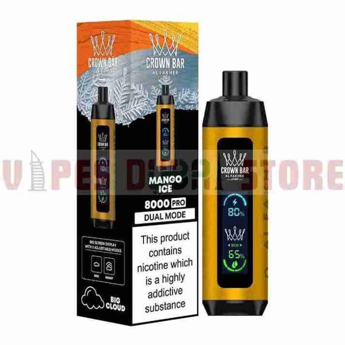 CROWN BAR PRO 8000 PUFFS MANGO ICE