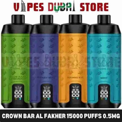 Crown Bar Al Fakher 15000 Puffs 0.5mg Adjustable Ice Build in hookah sound