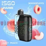ISGO Paris X 30000 Puffs 50MG Disposable Vape in Dubai JUICY PEACH